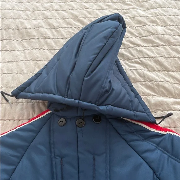 JC Penny vintage snow suit with Red and White Stripes 4 - Picture 8 of 8